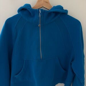 Lululemon Half Zip Hoodie Bright Blue M/L